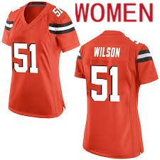 Women Cleveland Browns #51 Mack Wilson Nike Oragne Game NFL Jersey->women nfl jersey->Women Jersey